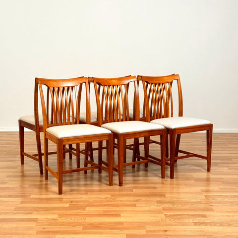 Swedish dining chairs in walnut by Svante Skogh