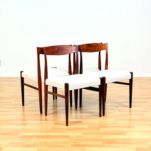 Danish dining chairs in Santos rosewood by Arne Hovmand Olsen