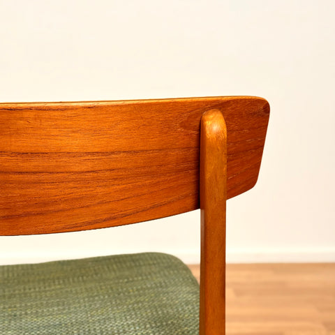 Danish set of 2 dining chairs in teak & beech by Fastrup