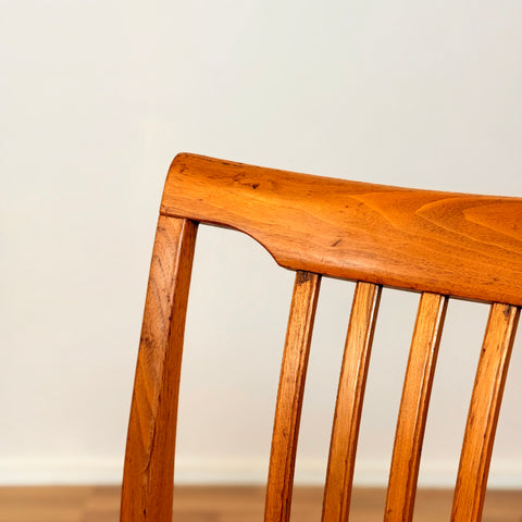 Swedish dining chairs in walnut by Svante Skogh