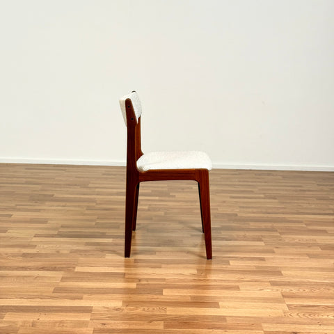 Danish set of 4 dining chairs in teak by Erik Buch