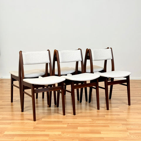 Danish dining chairs in beech & oak by Findahl
