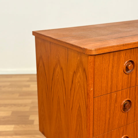 Chest of 3 drawers in teak, Sweden