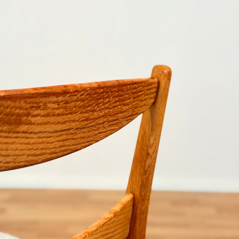 Swedish set of 4 dining chairs in oak