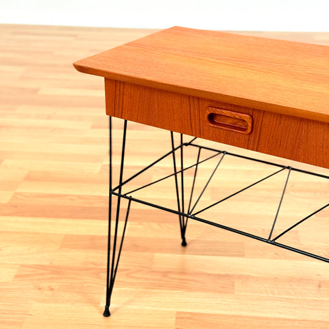 Swedish bedside table in teak
