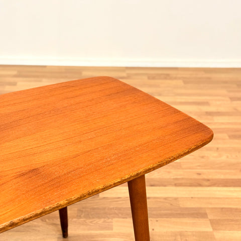 Coffee table in teak & beech, 1950s-60s, Sweden