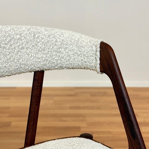 Danish set of 4 dining chairs in teak by Henning Kjærnulf