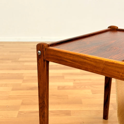 Danish side table in Santos rosewood by Spøttrup