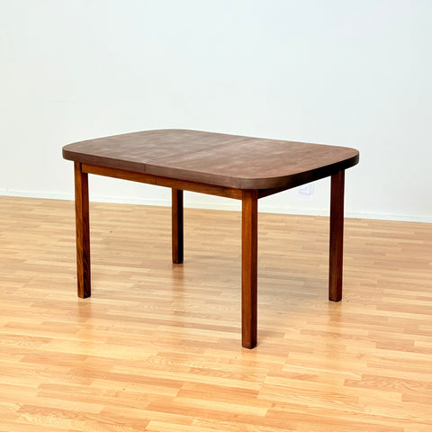 Swedish oval dining table in walnut