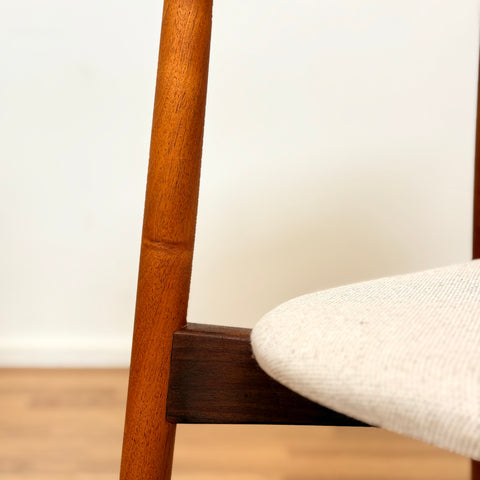 Set of 6 dining chairs in walnut by Harry Østergaard, 1950s-60s, Denmark