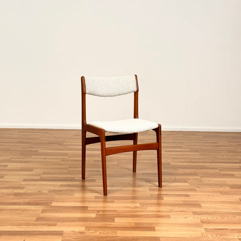 Danish set of 4 dining chairs in teak by Erik Buch