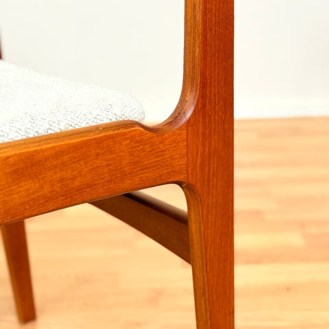Danish set of 4 dining chairs in teak by Eric Buch