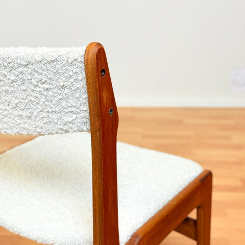 Danish set of 4 dining chairs in teak by Eric Buch