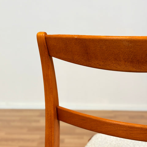 Set of 2 dining chairs in beech, 1950s-60s, Sweden