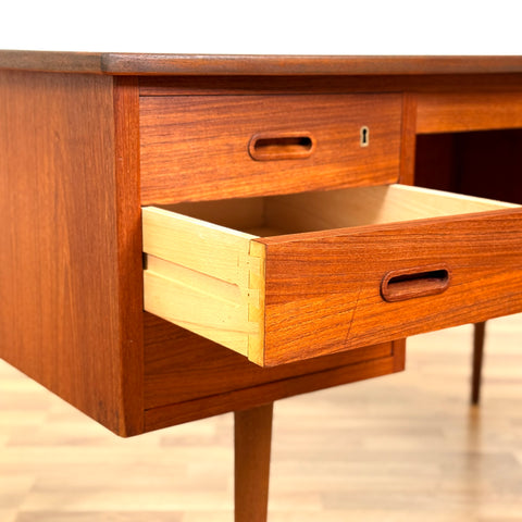 Danish writing desk in teak, 1950s-60s