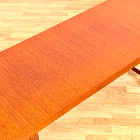 Danish coffee table with 2 folding tables in teak