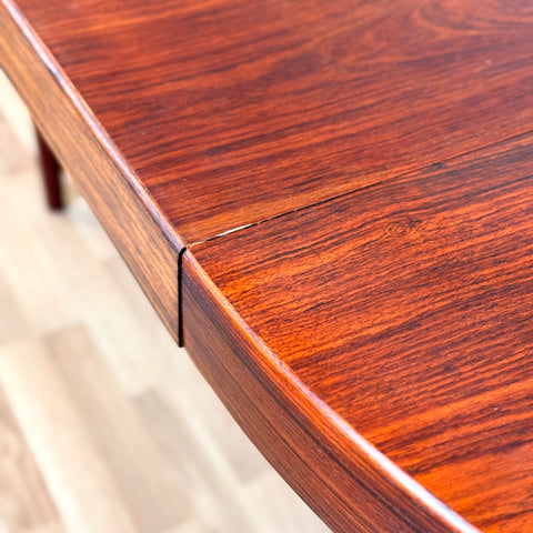 Danish round dining table by Kai Kristiansen for Feldballes Furniture Factory
