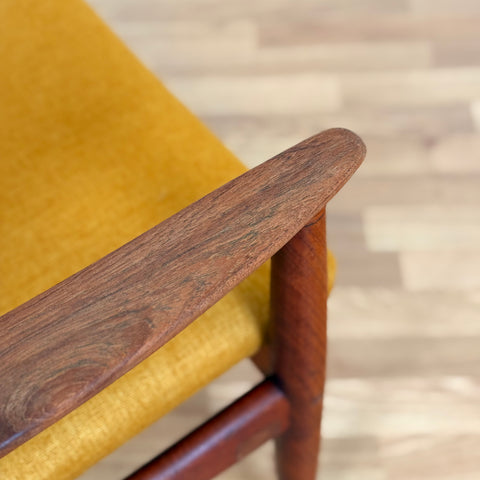 Danish armchair in solid teak
