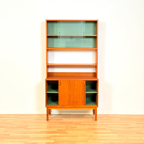 Swedish bookshelf in teak by B. Fridhagen for Bodafors