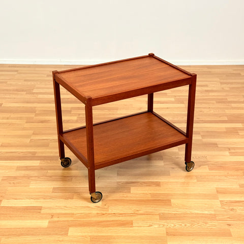 Danish serving trolley in teak
