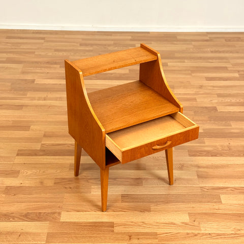 Swedish side table in beech