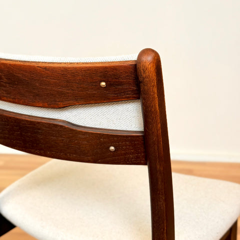 Danish dining chairs in beech & oak by Findahl