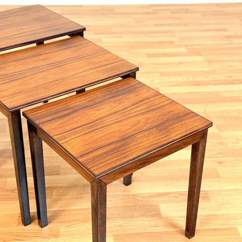 Danish set of nest of tables in teak