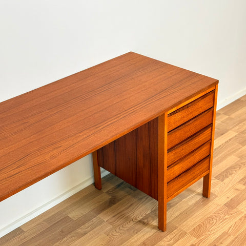 Swedish writing desk in teak, 1960s-70s