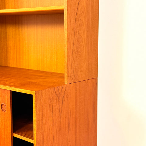 Swedish bookshelf in teak & beech