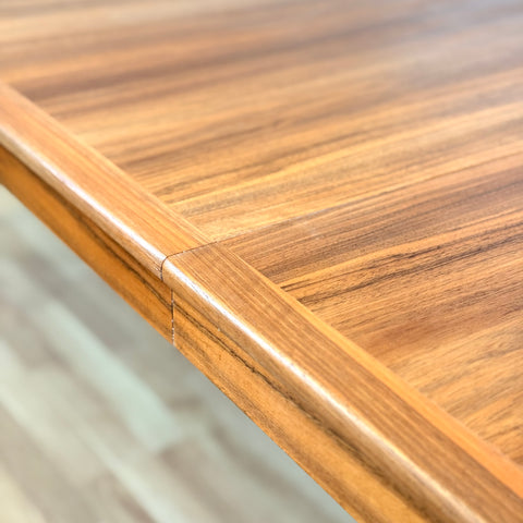 Rare large round dining table in walnut "Diamant" by Bertil Fridhagen for Bodafors