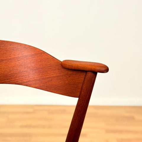 Danish set of 6 dining chairs in teak by Kai Kristiansen