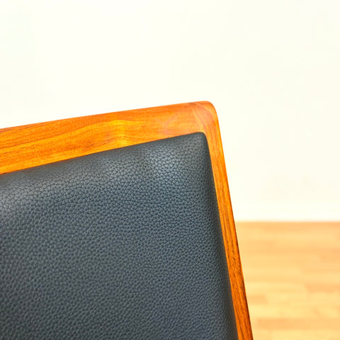 Swedish dining chairs in walnut by Skaraborgs Möbelindustri AB
