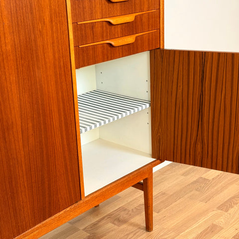 Swedish highboard in teak by Bertil Fridhagen for Bodafors