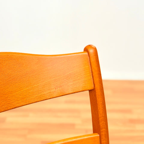 Swedish set of 4 dining chairs in beech