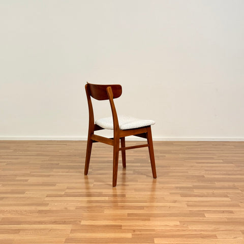 Danish set of 6 dining chairs in teak & beech by Findahl