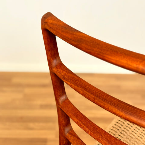 Danish dining chairs in teak by Niels O. Moller