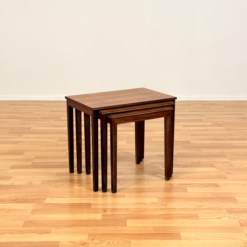 Danish set of nest of tables in teak