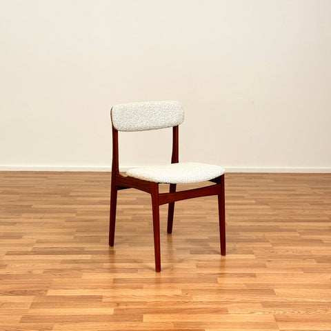 Set of 4 dining chairs in teak by B. Rasmussen for Thorso Mobelfabrik, 1950s-60s, Denmark