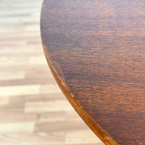 Danish round dining table in teak