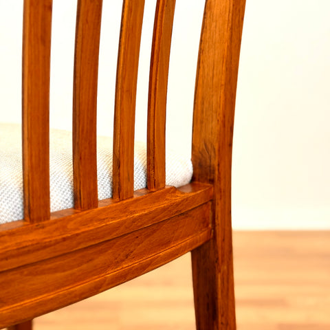 Swedish dining chairs in walnut by Svante Skogh