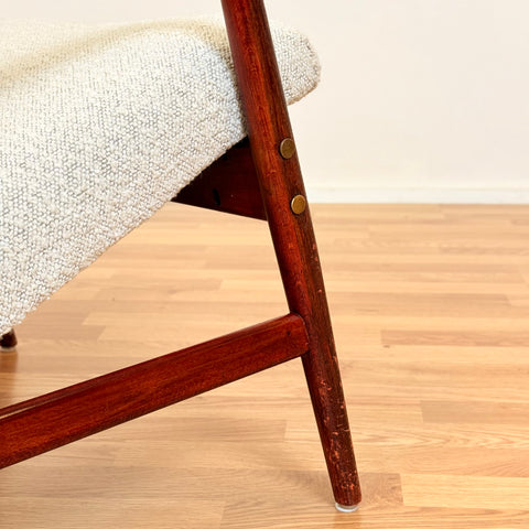 Swedish armchairs in solid beech wood by Alf Svensson, model "Kontur"
