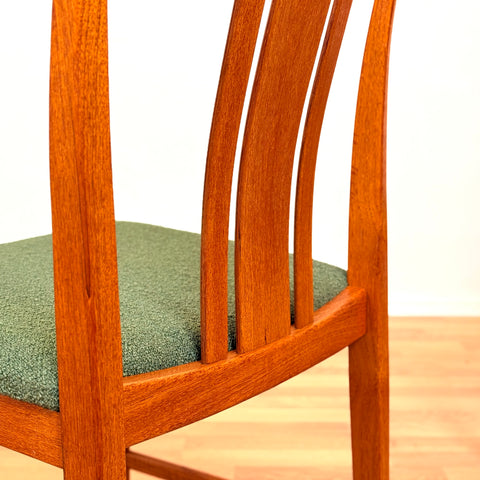 Swedish dining chairs in teak by AB Linde Nilsson, Lammhult