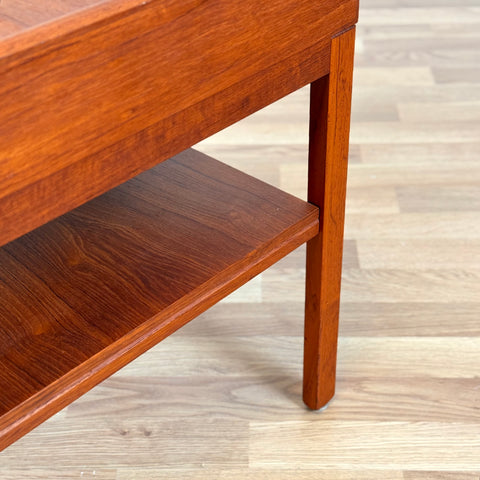 Swedish set of 2 bedside tables in teak