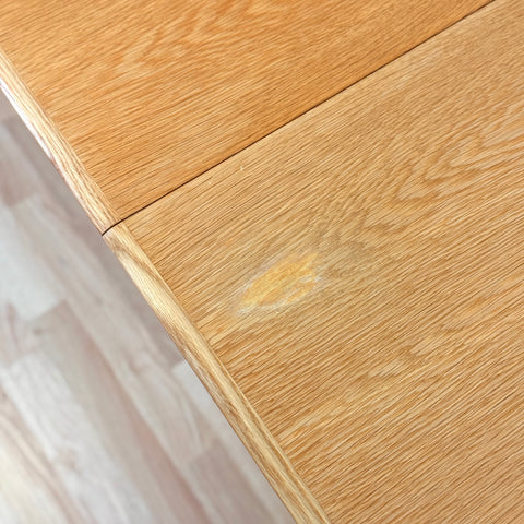 Danish rectangular dining table in oak by H.W Klein for Bramin