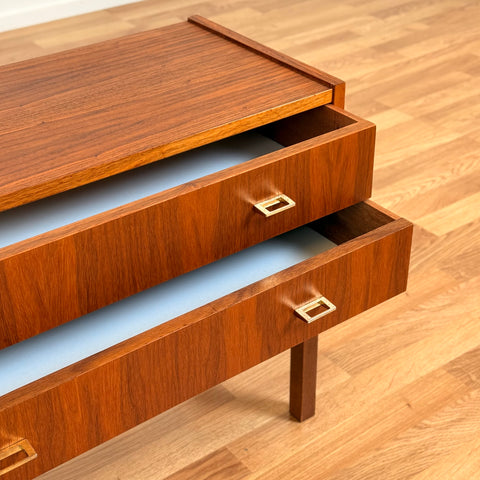 Swedish side table in teak