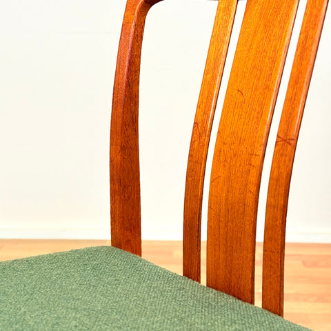 Swedish dining chairs in teak by AB Linde Nilsson, Lammhult