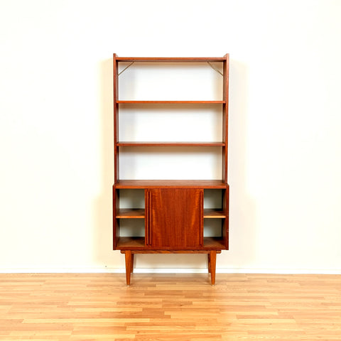 Swedish bookshelf in teak & oak