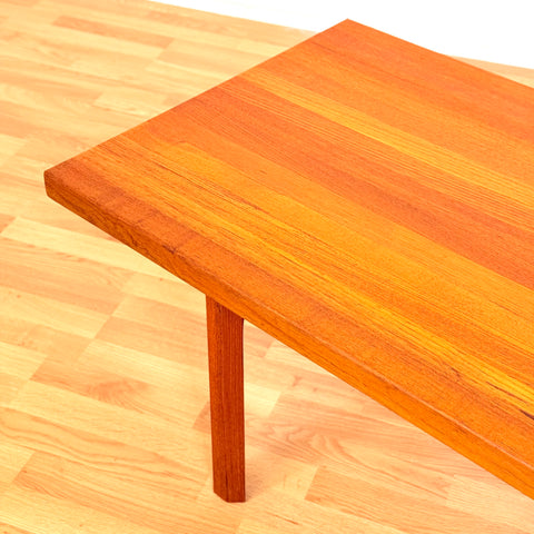 Danish coffee table in solid teak by Illum Wikkelsø for Mikael Laursen A/S