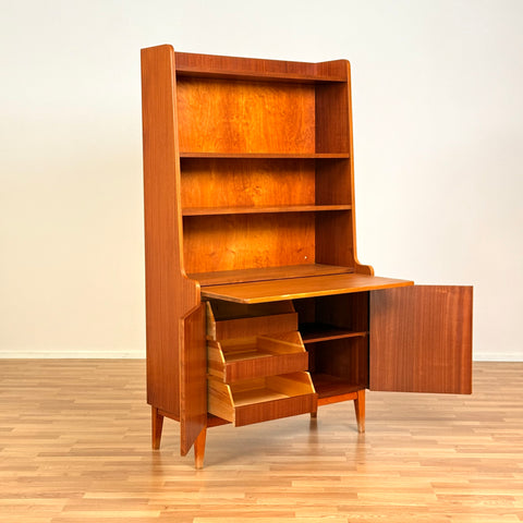 Bookshelf in mahogany by Carlström & co., 1950s-60s, Bjärnum, Sweden