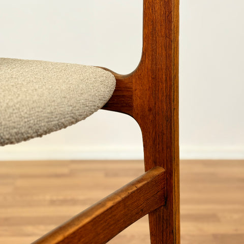 Dining chairs in teak by Erik Buch